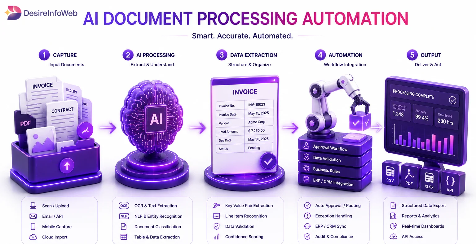 How AI Document Processing Automation Works to Improve Accuracy