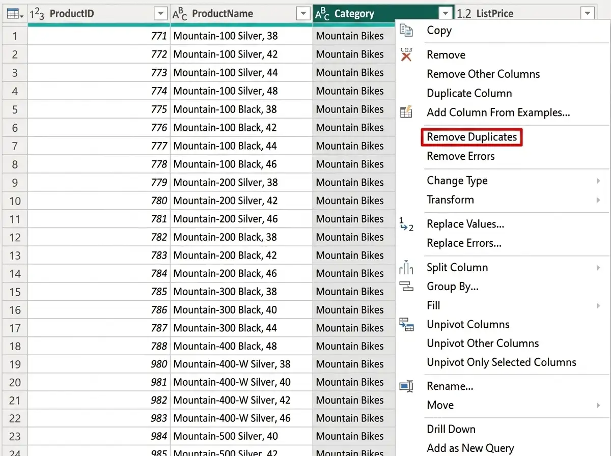Remove Duplicate