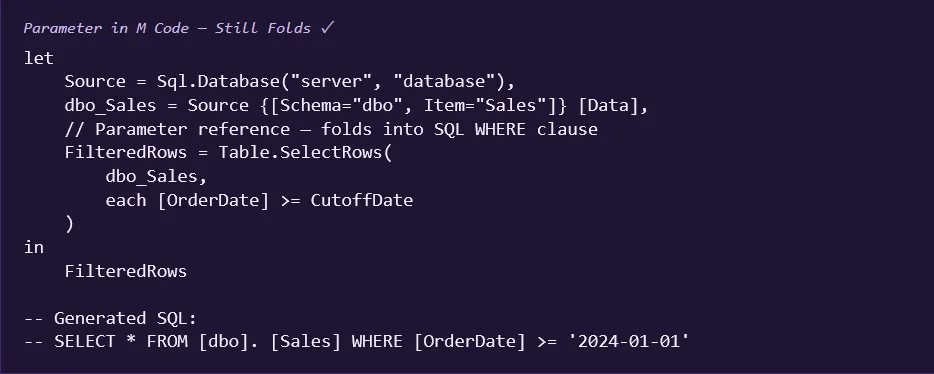 Parameter in Query