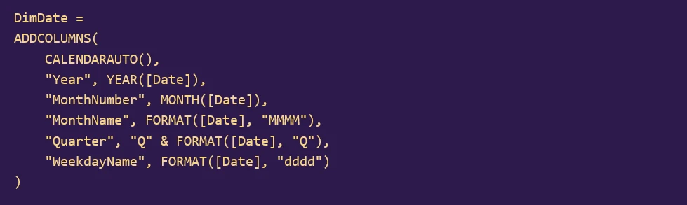 Calender Auto Code