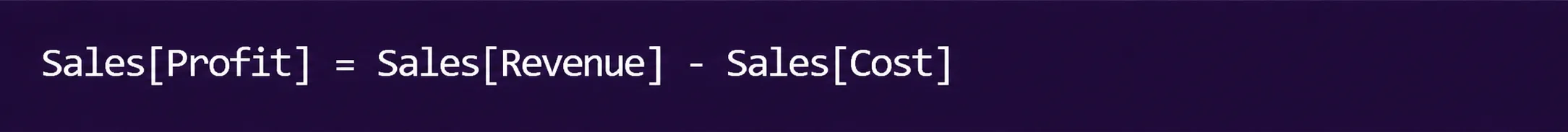 Calculated Column Code
