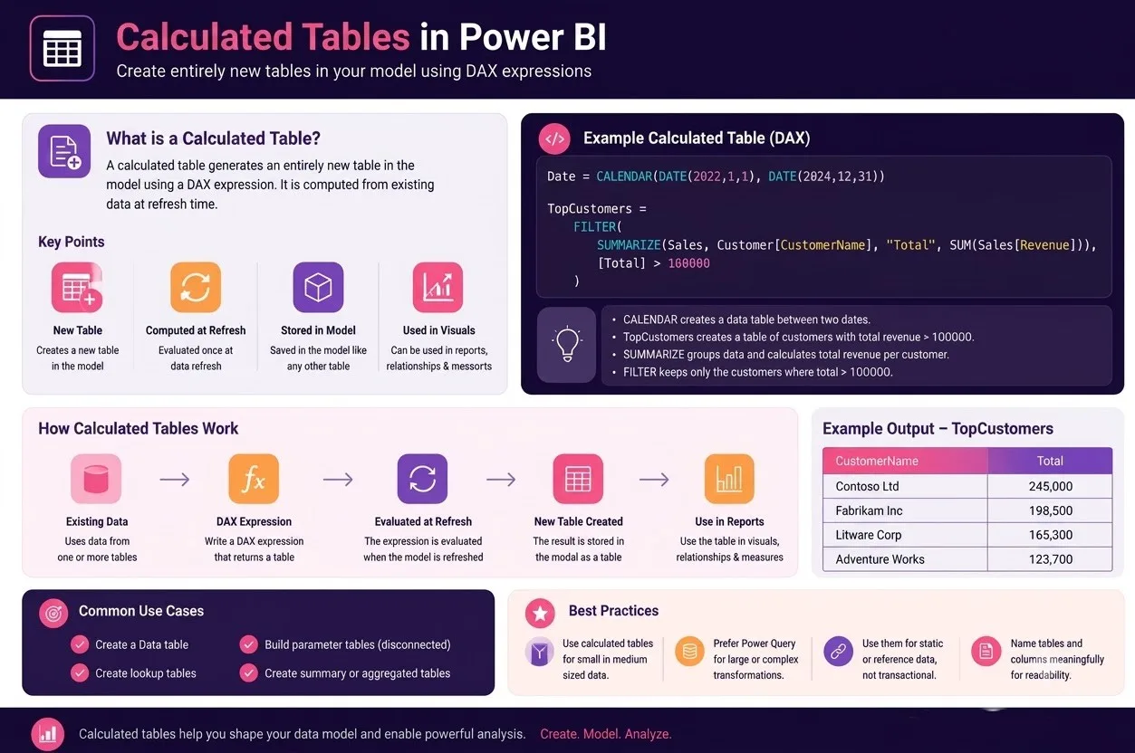 Calculated Table