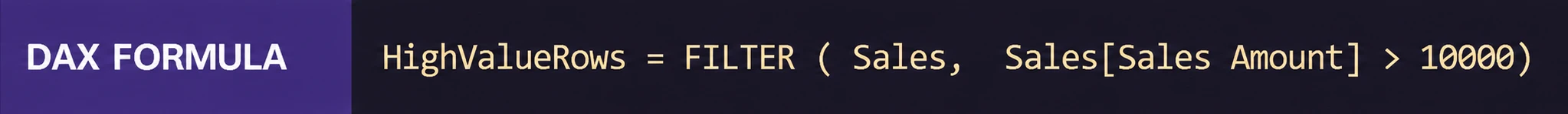 FILTER Code
