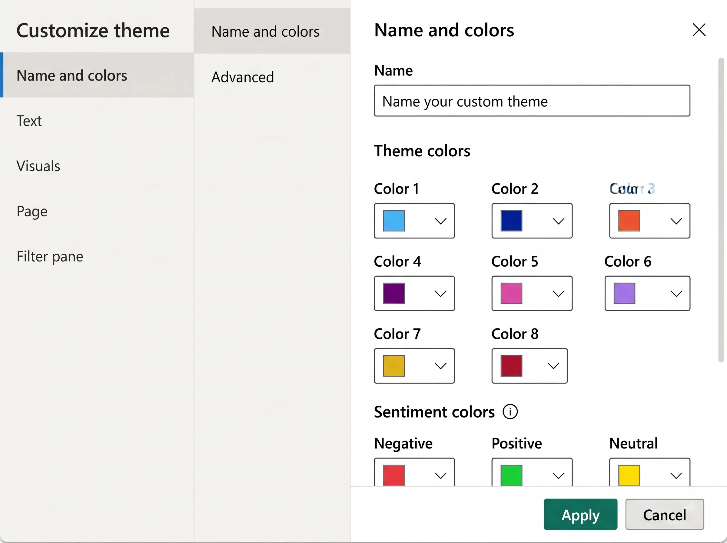 Theme Colors Settings File